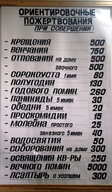 Бога нельзя купить